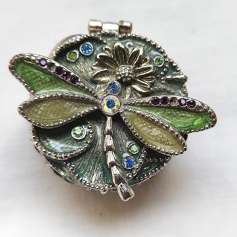 Monet Dragonfly Pill Box